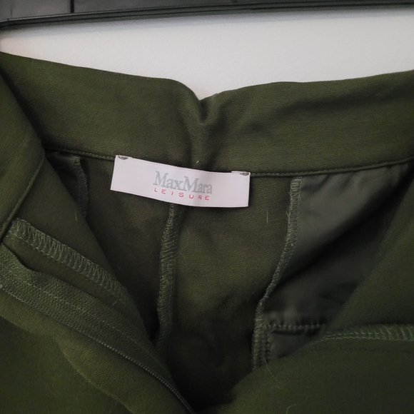 Max Mara Olive Green Pants - Picture 2 of 5